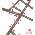 Art Walk Map for June 2021.